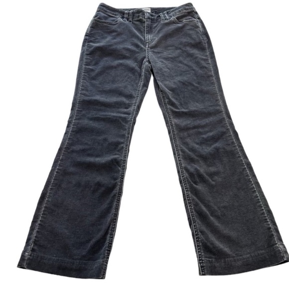 Chico's Denim - Chico's Gray Distressed Corduroy Pants Women’s Size Small (4)